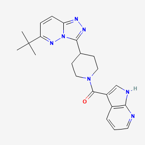 B6430641 4-{6-tert-butyl-[1,2,4]triazolo[4,3-b]pyridazin-3-yl}-1-{1H-pyrrolo[2,3-b]pyridine-3-carbonyl}piperidine CAS No. 2201739-33-3