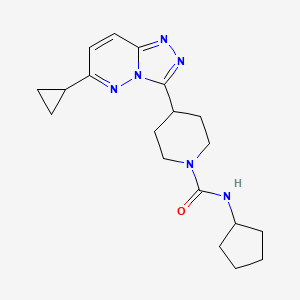 N-cyclopentyl-4-{6-cyclopropyl-[1,2,4]triazolo[4,3-b]pyridazin-3-yl}piperidine-1-carboxamide