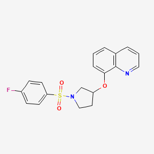 8-{[1-(4-fluorobenzenesulfonyl)pyrrolidin-3-yl]oxy}quinoline