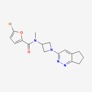 5-bromo-N-(1-{5H,6H,7H-cyclopenta[c]pyridazin-3-yl}azetidin-3-yl)-N-methylfuran-2-carboxamide
