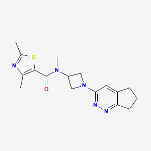 N-(1-{5H,6H,7H-cyclopenta[c]pyridazin-3-yl}azetidin-3-yl)-N,2,4-trimethyl-1,3-thiazole-5-carboxamide