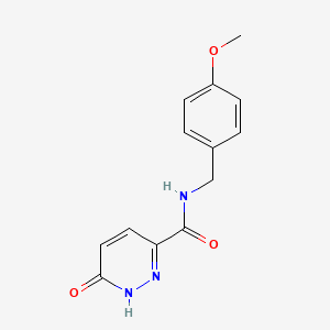 molecular formula C13H13N3O3 B6431384 N-[(4-methoxyphenyl)methyl]-6-oxo-1H-pyridazine-3-carboxamide CAS No. 848918-54-7