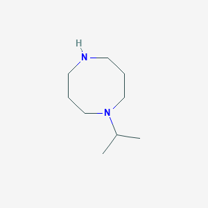 molecular formula C9H20N2 B064314 1-Propan-2-yl-1,5-diazocane CAS No. 174680-07-0