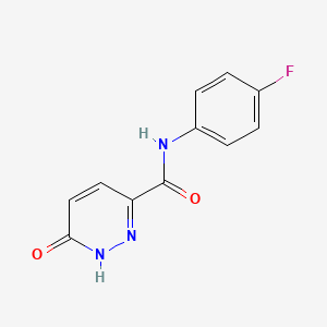 molecular formula C11H8FN3O2 B6431425 N-(4-fluorophenyl)-6-oxo-1H-pyridazine-3-carboxamide CAS No. 371925-29-0