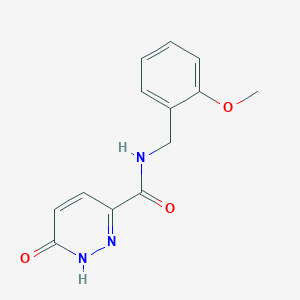 molecular formula C13H13N3O3 B6431466 N-[(2-methoxyphenyl)methyl]-6-oxo-1H-pyridazine-3-carboxamide CAS No. 848207-43-2