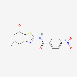 molecular formula C16H15N3O4S B6431534 N-(5,5-dimethyl-7-oxo-4,5,6,7-tetrahydrobenzo[d]thiazol-2-yl)-4-nitrobenzamide CAS No. 325986-91-2