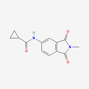 molecular formula C13H12N2O3 B6431542 N-(2-methyl-1,3-dioxoisoindol-5-yl)cyclopropanecarboxamide CAS No. 392238-31-2