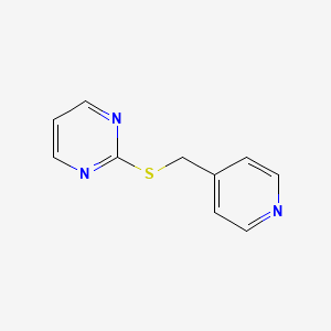 molecular formula C10H9N3S B6432217 Pyrimidine, 2-[(4-pyridinylmethyl)thio]- CAS No. 88594-65-4