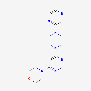 B6432236 4-{6-[4-(pyrazin-2-yl)piperazin-1-yl]pyrimidin-4-yl}morpholine CAS No. 2549051-02-5