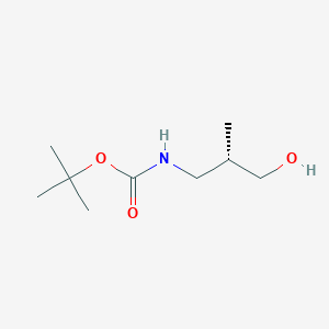 molecular formula C9H19NO3 B064323 (S)-tert-Butyl (3-hydroxy-2-methylpropyl)carbamate CAS No. 168827-86-9