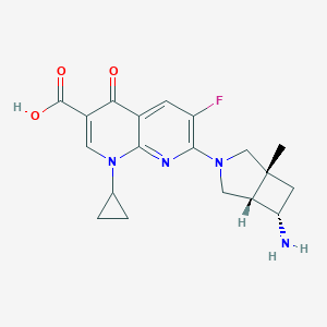 molecular formula C19H21FN4O3 B064324 Ecenofloxacin CAS No. 162301-05-5
