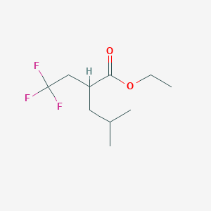 molecular formula C10H17F3O2 B6432508 Ethyl 4-methyl-2-(2,2,2-trifluoroethyl)pentanoate CAS No. 2379945-30-7