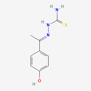 molecular formula C9H11N3OS B6432590 (1E)-1-(4-hydroxyphenyl)ethanone thiosemicarbazone CAS No. 5351-80-4