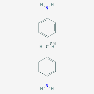 molecular formula C13H14N2 B064329 4-[(4-Aminophenyl)(113C)methyl]aniline CAS No. 190778-00-8