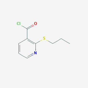 molecular formula C9H10ClNOS B064333 2-(Propylthio)Pyridine-3-Carbonyl Chloride CAS No. 175135-24-7