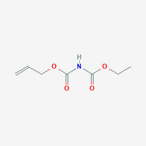 molecular formula C7H11NO4 B064346 prop-2-enyl N-ethoxycarbonylcarbamate CAS No. 188193-21-7