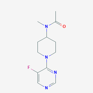 molecular formula C12H17FN4O B6434948 N-[1-(5-fluoropyrimidin-4-yl)piperidin-4-yl]-N-methylacetamide CAS No. 2548999-44-4