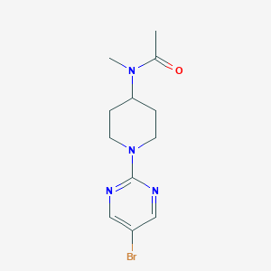 molecular formula C12H17BrN4O B6434956 N-[1-(5-bromopyrimidin-2-yl)piperidin-4-yl]-N-methylacetamide CAS No. 2549011-89-2
