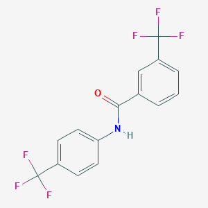 molecular formula C15H9F6NO B064360 3-(trifluoromethyl)-N-[4-(trifluoromethyl)phenyl]benzamide CAS No. 195371-89-2