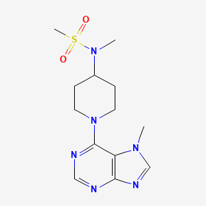 N-methyl-N-[1-(7-methyl-7H-purin-6-yl)piperidin-4-yl]methanesulfonamide