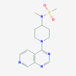 N-methyl-N-(1-{pyrido[3,4-d]pyrimidin-4-yl}piperidin-4-yl)methanesulfonamide