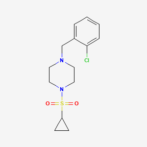 1-[(2-chlorophenyl)methyl]-4-(cyclopropanesulfonyl)piperazine