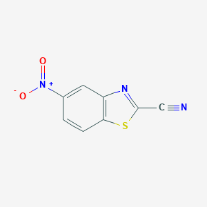 molecular formula C8H3N3O2S B064364 5-Nitrobenzo[d]thiazole-2-carbonitrile CAS No. 188672-84-6