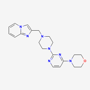 4-{2-[4-({imidazo[1,2-a]pyridin-2-yl}methyl)piperazin-1-yl]pyrimidin-4-yl}morpholine