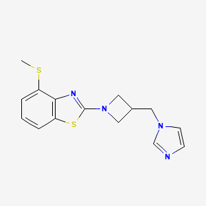 2-{3-[(1H-imidazol-1-yl)methyl]azetidin-1-yl}-4-(methylsulfanyl)-1,3-benzothiazole