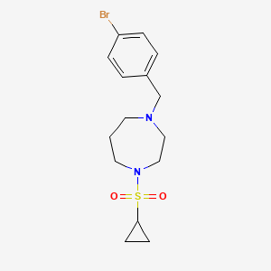 1-[(4-bromophenyl)methyl]-4-(cyclopropanesulfonyl)-1,4-diazepane
