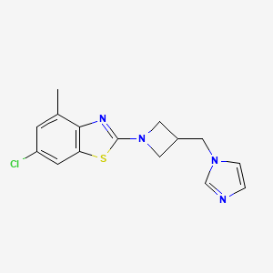 6-chloro-2-{3-[(1H-imidazol-1-yl)methyl]azetidin-1-yl}-4-methyl-1,3-benzothiazole