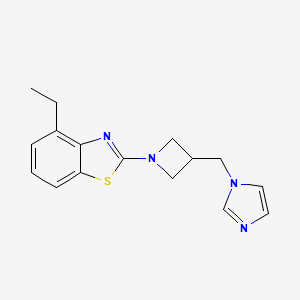 4-ethyl-2-{3-[(1H-imidazol-1-yl)methyl]azetidin-1-yl}-1,3-benzothiazole