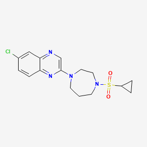 6-chloro-2-[4-(cyclopropanesulfonyl)-1,4-diazepan-1-yl]quinoxaline