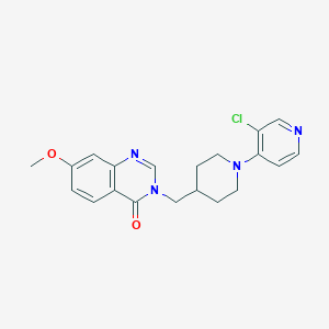 3-{[1-(3-chloropyridin-4-yl)piperidin-4-yl]methyl}-7-methoxy-3,4-dihydroquinazolin-4-one