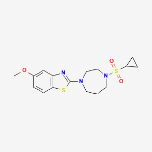 2-[4-(cyclopropanesulfonyl)-1,4-diazepan-1-yl]-5-methoxy-1,3-benzothiazole