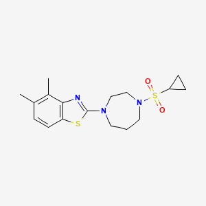2-[4-(cyclopropanesulfonyl)-1,4-diazepan-1-yl]-4,5-dimethyl-1,3-benzothiazole