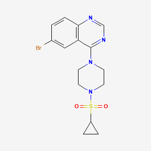 6-bromo-4-[4-(cyclopropanesulfonyl)piperazin-1-yl]quinazoline