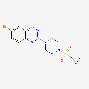 6-bromo-2-[4-(cyclopropanesulfonyl)piperazin-1-yl]quinazoline