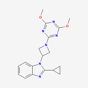 2-cyclopropyl-1-[1-(4,6-dimethoxy-1,3,5-triazin-2-yl)azetidin-3-yl]-1H-1,3-benzodiazole