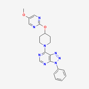 5-methoxy-2-[(1-{3-phenyl-3H-[1,2,3]triazolo[4,5-d]pyrimidin-7-yl}piperidin-4-yl)oxy]pyrimidine