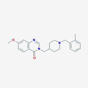 7-methoxy-3-({1-[(2-methylphenyl)methyl]piperidin-4-yl}methyl)-3,4-dihydroquinazolin-4-one