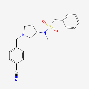 N-{1-[(4-cyanophenyl)methyl]pyrrolidin-3-yl}-N-methyl-1-phenylmethanesulfonamide