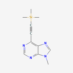 9-methyl-6-[2-(trimethylsilyl)ethynyl]-9H-purine