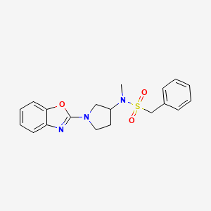 N-[1-(1,3-benzoxazol-2-yl)pyrrolidin-3-yl]-N-methyl-1-phenylmethanesulfonamide