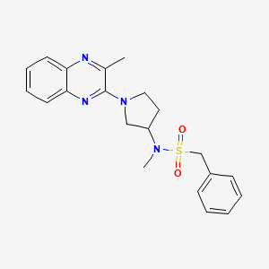 N-methyl-N-[1-(3-methylquinoxalin-2-yl)pyrrolidin-3-yl]-1-phenylmethanesulfonamide