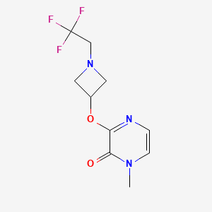 1-methyl-3-{[1-(2,2,2-trifluoroethyl)azetidin-3-yl]oxy}-1,2-dihydropyrazin-2-one