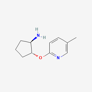 molecular formula C11H16N2O B6437033 (1R,2R)-2-[(5-methylpyridin-2-yl)oxy]cyclopentan-1-amine CAS No. 2290694-83-4