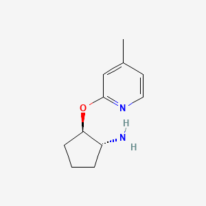 molecular formula C11H16N2O B6437045 (1R,2R)-2-[(4-methylpyridin-2-yl)oxy]cyclopentan-1-amine CAS No. 2277044-49-0