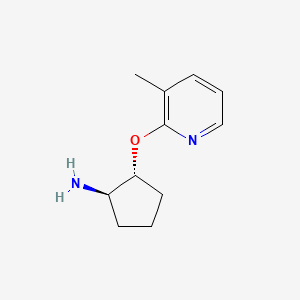 (1R,2R)-2-[(3-methylpyridin-2-yl)oxy]cyclopentan-1-amine