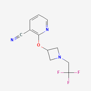 2-{[1-(2,2,2-trifluoroethyl)azetidin-3-yl]oxy}pyridine-3-carbonitrile